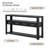Rey 62.20'' Modern Console Table Sofa Table for Living Room with 4 Drawers and 2 Shelves-106837934