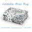 Rectangle Floral Washable Area Rug-682491582-682491583