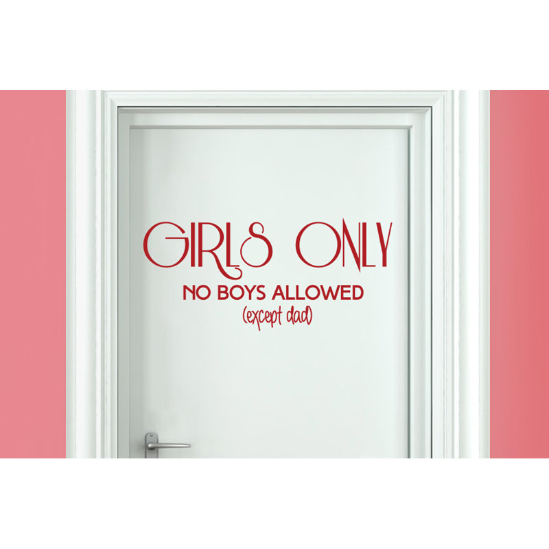 Non-Wall Damaging Wall Decal, Dark Red