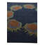 Tapis carré bleu marine Jaycee
