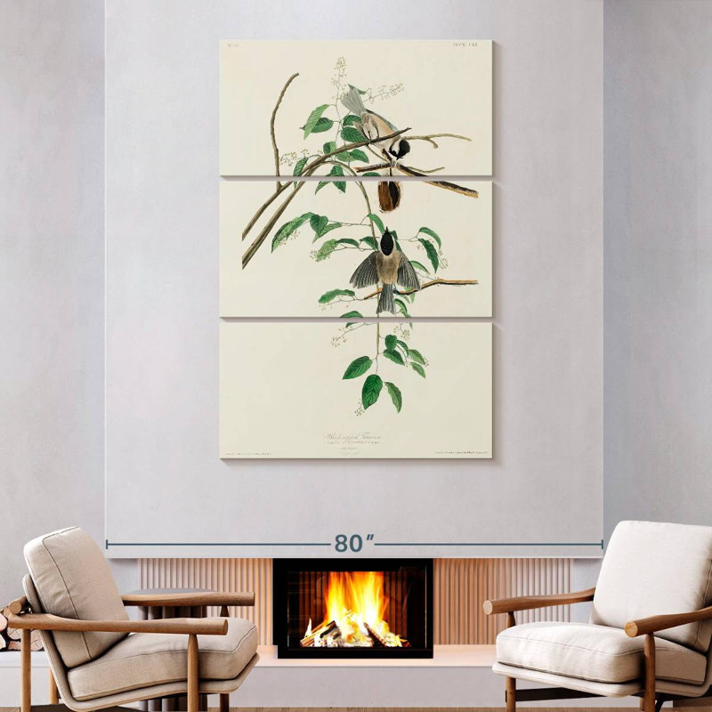 Brampt Carolina Titmouse, 74" H x 48" W