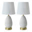 Modern Ceramic Table Lamp Usb For Living Room, Bedroom And Study (Set Of 2)-332134233