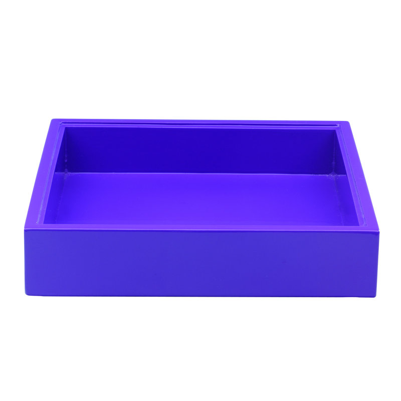 Tre Wood Decorative Tray, Lime, 1.57" H x 7.87" W x 7.87" D, 1