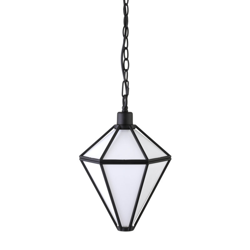 Luminaire suspendu géométrique 1 lumière Caloway, Bronze noirci