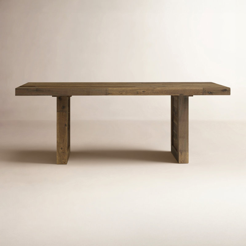 Abbey Solid Wood Dining Table, Natural