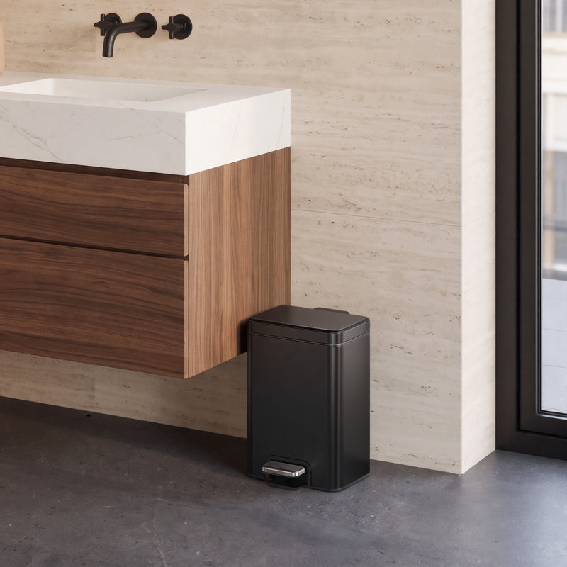 Stainless Steel Kitchen Trash Can, Stainless Steel