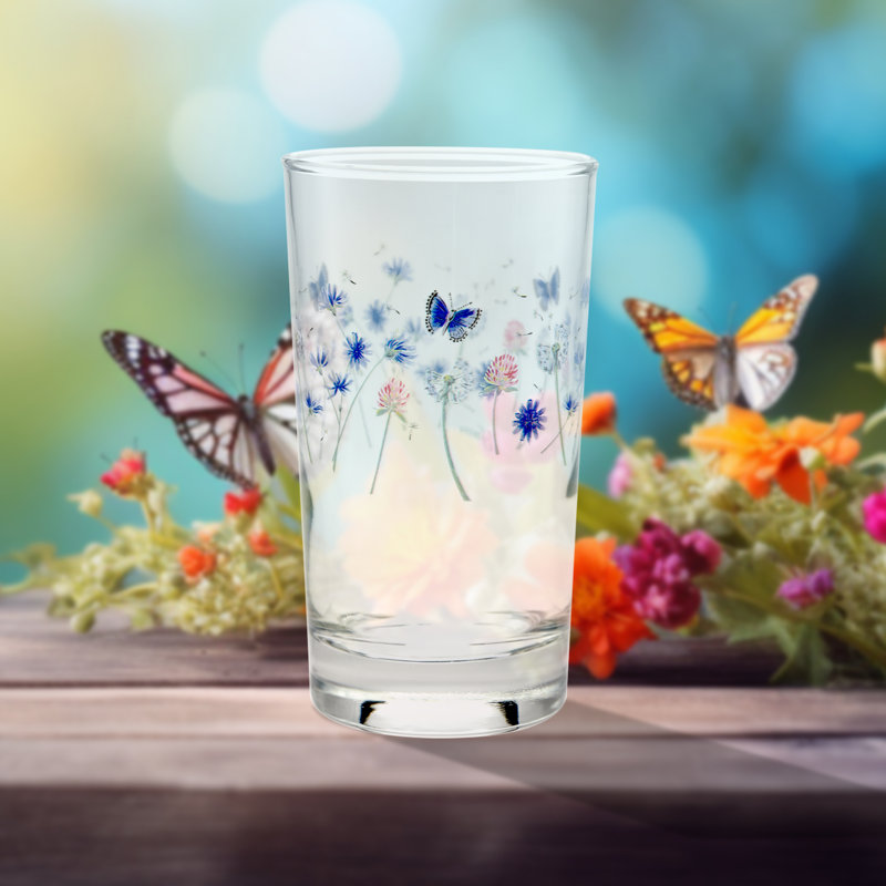 Fiesta Breezy Floral 7-Ounce Juice Glass Set of 4