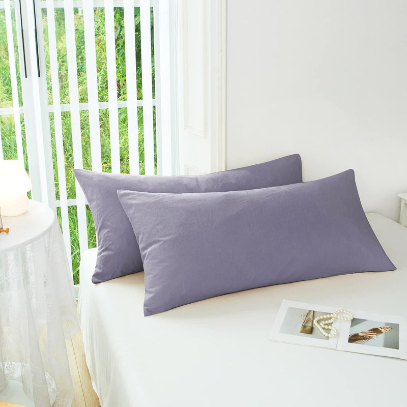 Housse de coussin réversible, Mauve