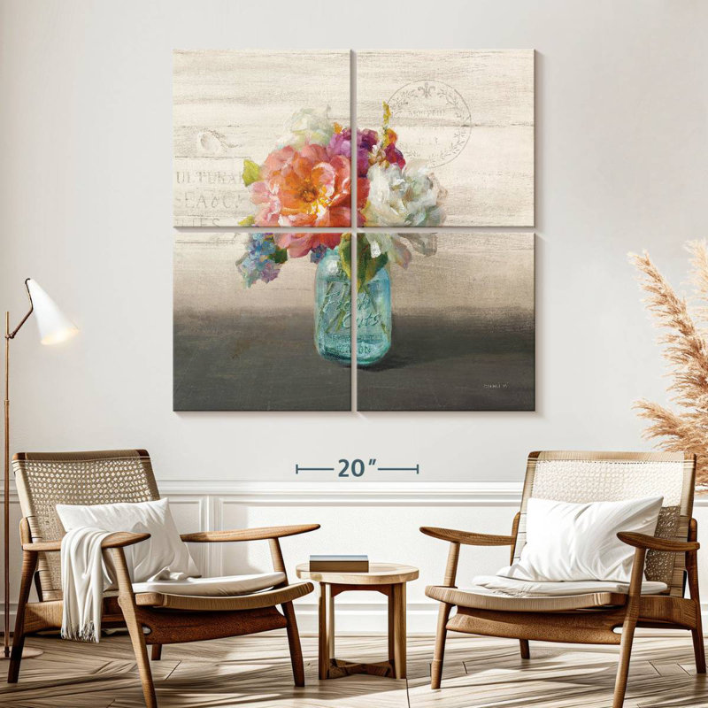 Harnek French Cottage Bouquet I, H 57 po x l 57 po
