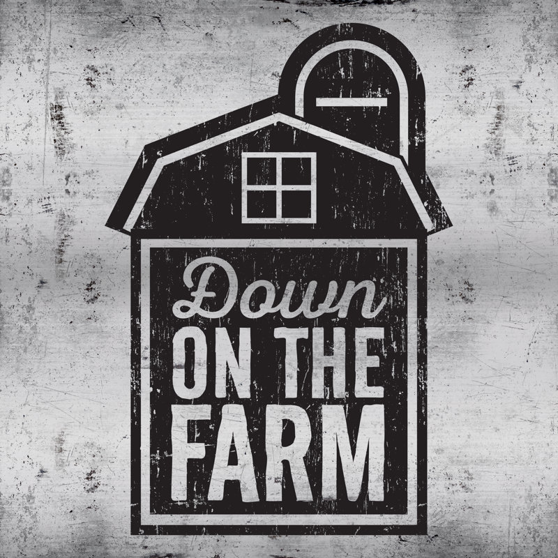 Down On The Farm Barn - Wrapped Canvas Print, 30cm H x 30cm W x 3.8cm D
