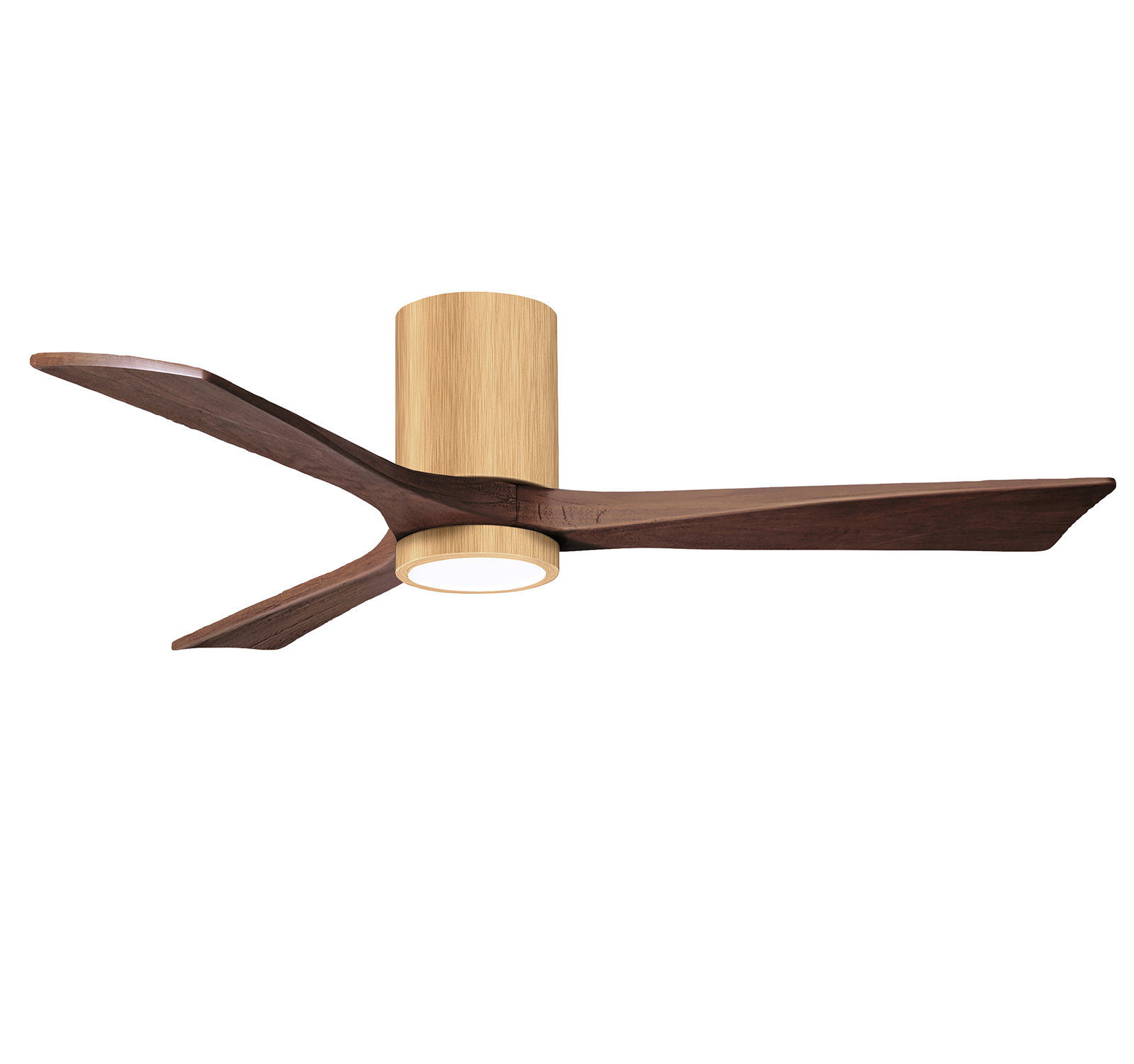 Olivier Ceiling Fan with LED Light Kit, Walnut, Light Maple, 52"