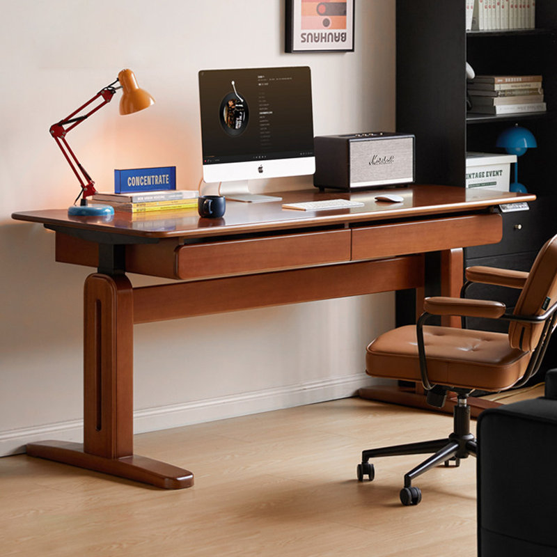 Adjustable Height Solid Wood Solid Wood Iron, 28.54"H×70.87"L×29.53"W