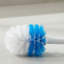 Compact Toilet Brush Set With Storage Box; Automatic Closing Storage Box Door Design; A Must-Have For Cleaning Small Bathroom Spaces.