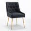 Chaise d'appoint rembourrée en velours Mayreli-299084165