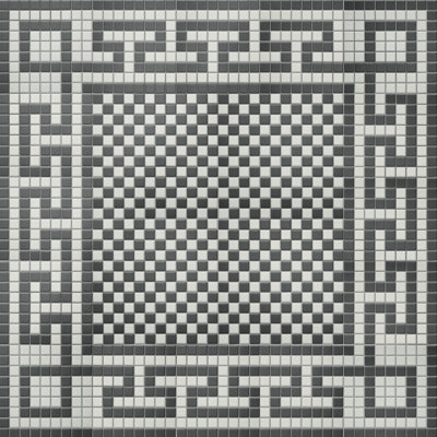 Carreau de mosaïque en porcelaine carré 1 3/4 po x 11 3/4 po Gotham