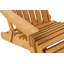 Chaise Adirondack pliante en bois massif DriftCove avec repose-pieds rétractable