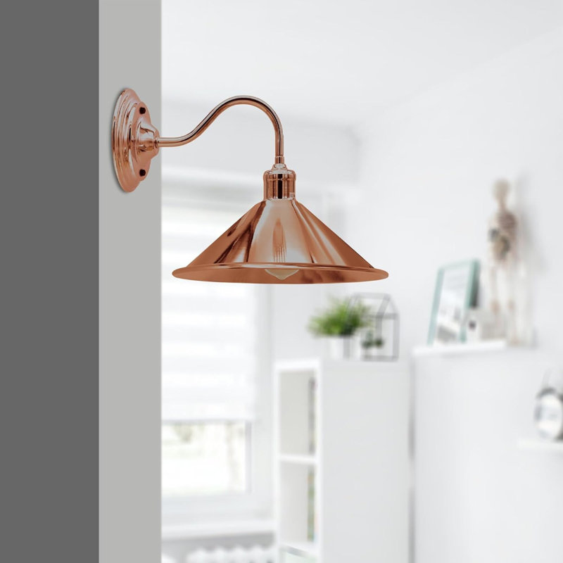 Clementina Armed Sconce, No, Rose Gold