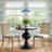 Giaimo 35" W Round Aluminum Pedestal Dining Table