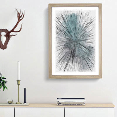 Explosion of Light in Abstract - Picture Frame Graphic Art Print