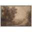 Forêt, paysage, paysage, brun classique, encadré de chambre à coucher, impression sur toile-109881702-109881706