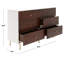 Commode double à 6 tiroirs D 56 po Dastoor