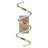 Senduk Scribble Modern Metal Integrated LED Vanity Light Sconce-109145237