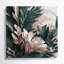 "Abstract Florals", art mural sur toile verte-1383080388