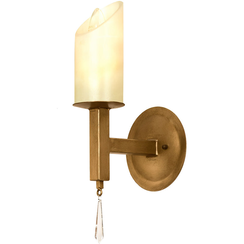 Mid-Century Mission 1 - Light Candle Wall Light, Bronze