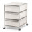 3 Drawer Steel Filing Cabinet With Wheels 24''H X 16.3''W X 20.5''D (1 Set)-1105637351