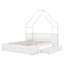 Lit plateforme House avec garde-corps et tiroirs-717277885