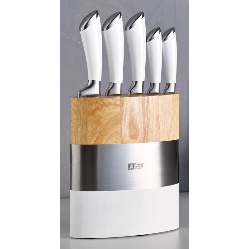 Richardson Sheffield 6 Piece Stainless Steel Knife Block Set