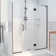 Unidoor-X 63" W x 72" H Hinged Frameless Shower Door with Fixed Panel with ClearMax™ Technology