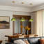 1-Light E26 Base Brass Metal and Glass Dome Pendant Light, Adjustable Height, Dimmable, ETL Listed