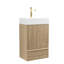 Meuble-lavabo autoportant moderne avec lavabo en céramique et rangement à fermeture en douceur-1749147494