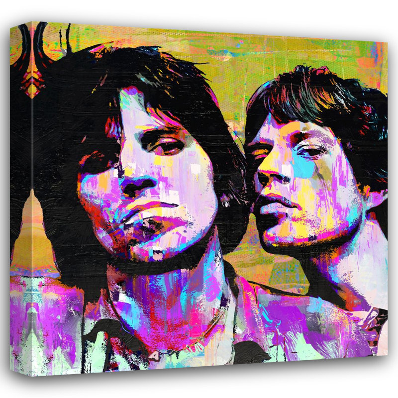 Mick Keith by Stephen Chambers - Wrapped Canvas Print, 15" W x 15" H