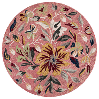 Jardin Hand Tufted Wool; Cotton Floral Indoor Rug