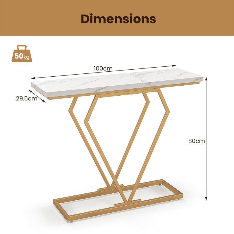 100cm Console Table