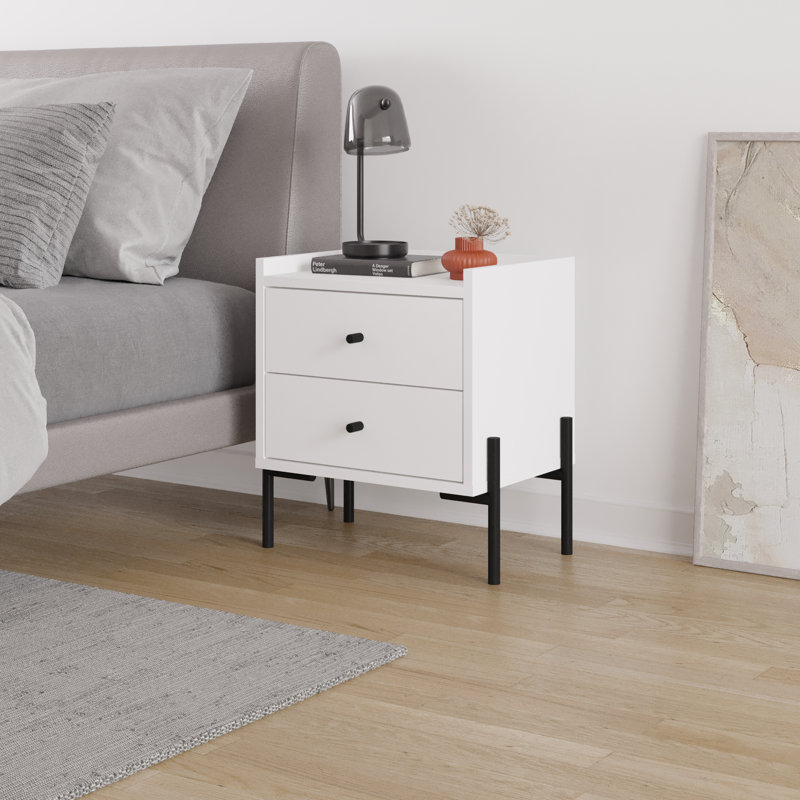 Table de chevet Embree, Blanc