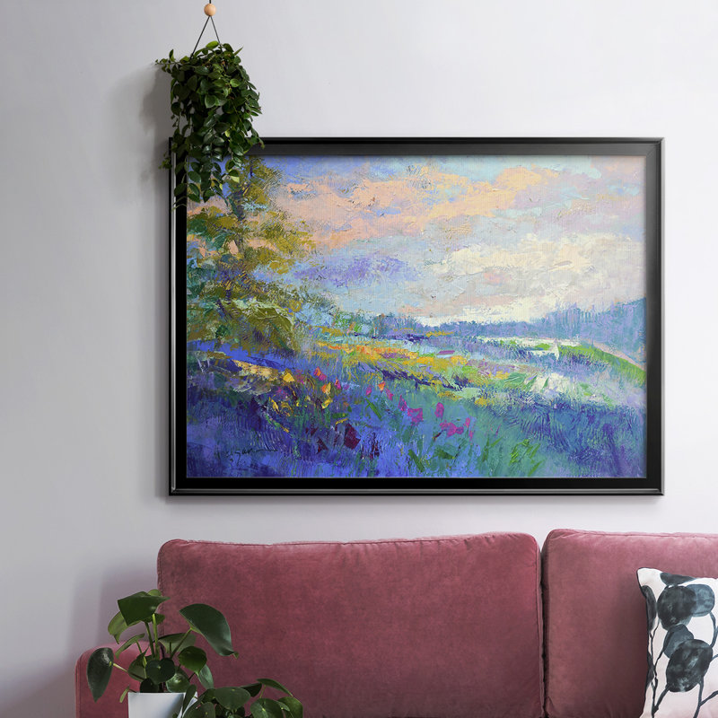«On a Happy Day», reproduction d'art sur toile, H 30 po x l 44 po x P 1,5 po, Noir