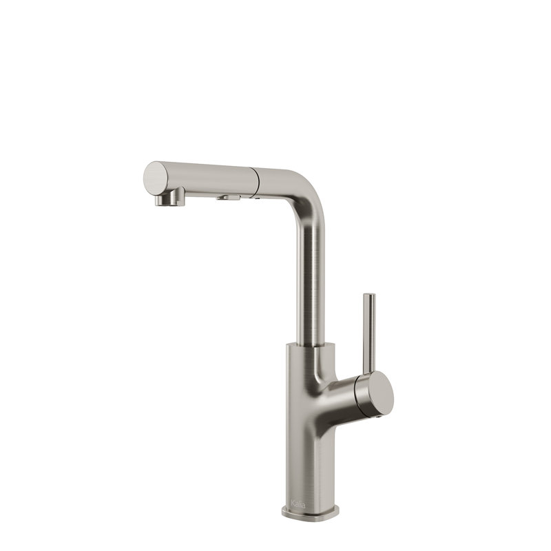 Robinet de cuisine escamotable Kalim MASIMO Surfer, Acier inoxydable PVD