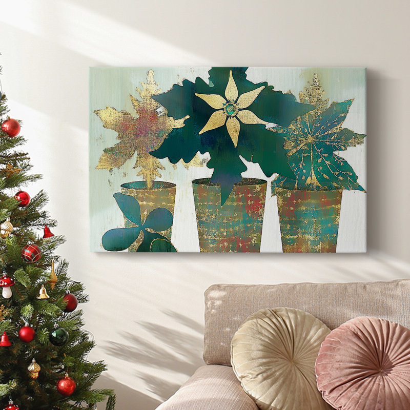 Christmas Holiday Arts - Toile tendue avec châssis, H 8 po x l 12 po