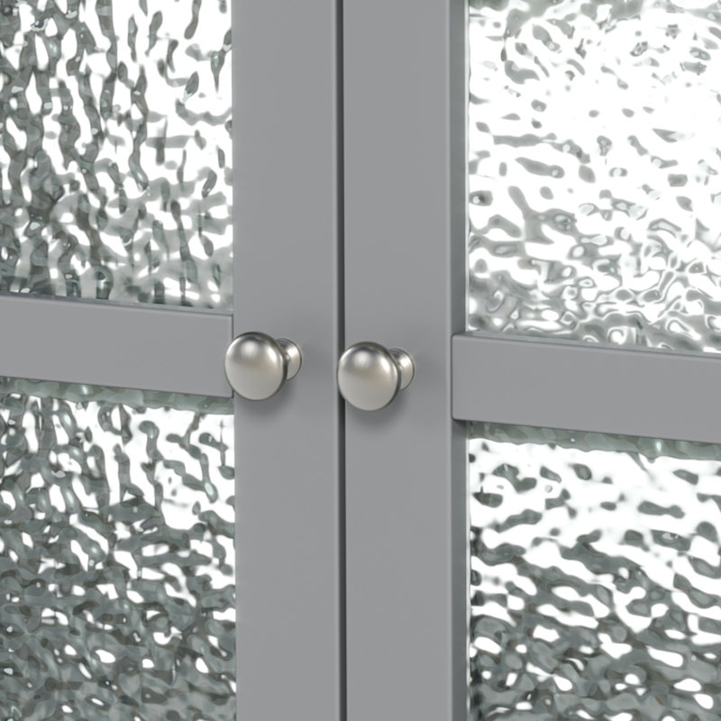 Meuble-lavabo simple 36 po avec lavabo en céramique, Gris