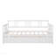 Lit de jour simple en bois avec lit gigogne simple, blanc-726252577