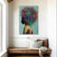 «Colorful Woman Afro», reproduction sur toile-303094378