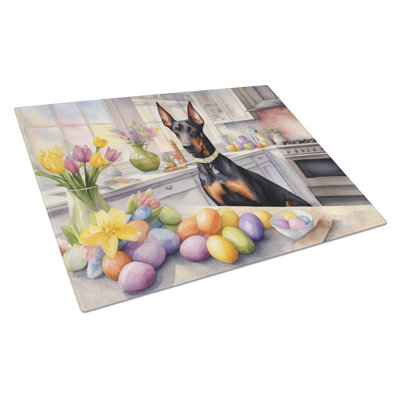 Planche à découper en verre Doberman Pinscher Decorating