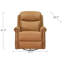 Fauteuil inclinable et pivotant en cuir Dhiya-582148422