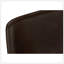 Chaise de bureau, hauteur de bar, debout, bureau d'ordinateur, bureau, aspect cuir brun, métal noir, contemporain, moderne-313775537