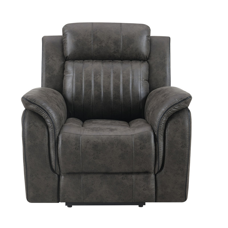 Fauteuil inclinable et oscillant Steban avec revêtement en polyester confortable pour une détente ultime