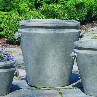 Campania International Urbino Planter, XLG, Aged Limestone