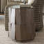Cypress Point Everett Round Travertine End Table